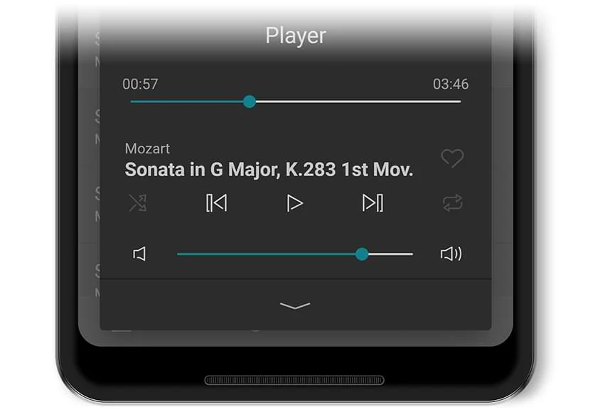 Piano music player