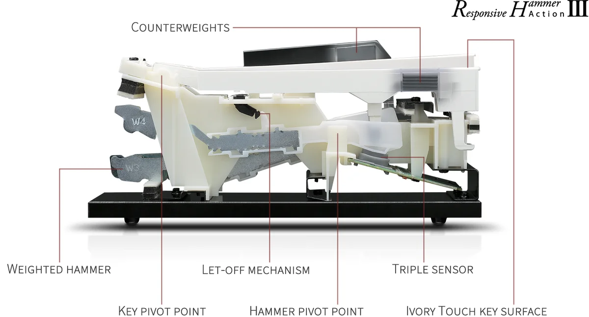 Responsive Hammer III keyboard action