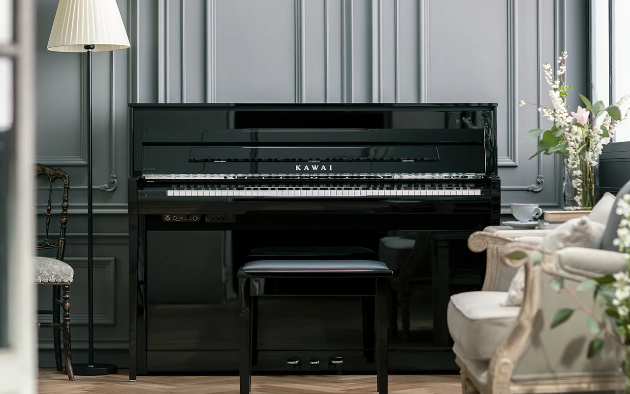 Tampilan piano akustik