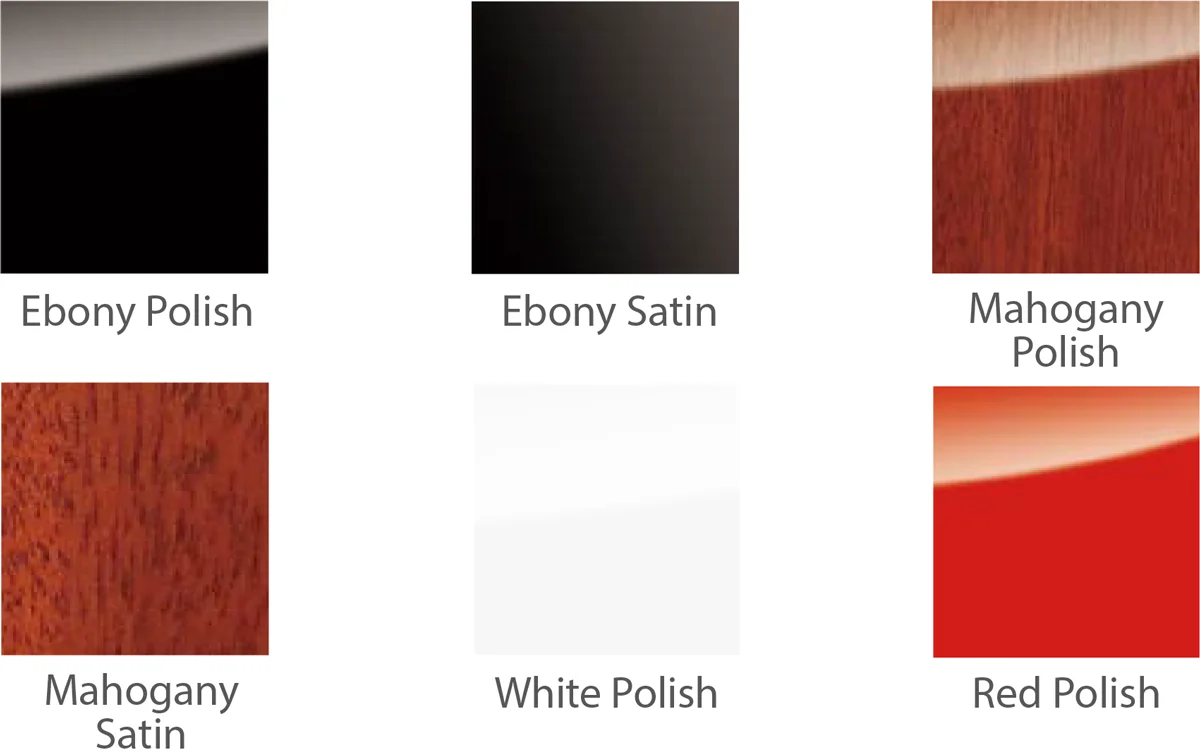 Choice of finishes