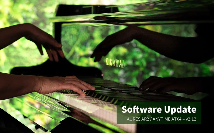 AnyTime ATX4 & AURES AR2 hybrid pianos software update v2.12 released