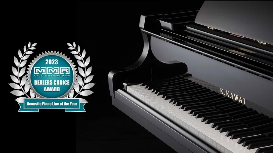 Kawai Acoustic Pianos wins MMR magazine 'Dealers' Choice Award'